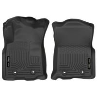 Husky Liners 13971 | Husky Liners Front Floor Liners, Fits 18-C TACOMA AT DOUBLE CAB/ACCESS CAB FRONT FLOOR LINERS WEATHERBEATER BLACK