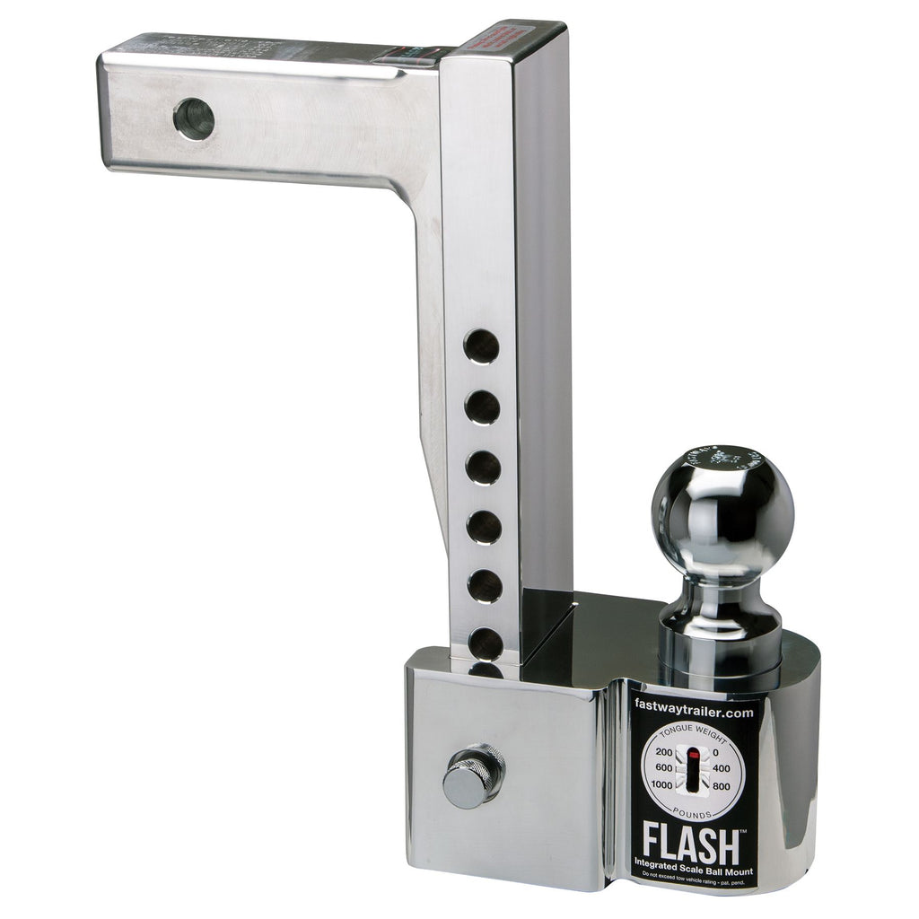 Flash ISBM adj. alum. Ball mount, 10" drop 11" rise, w. tongue wt. scale