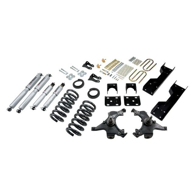 BELLTECH 696SP LOWERING KITS  Front And Rear Complete Kit W/ Street Performance Shocks 1988-1991 Chevrolet Silverado/Sierra C1500 (Std Cab ext 454 SS) 4 in. or 5 in. F/6 in. R drop W/ Street Performance Shocks