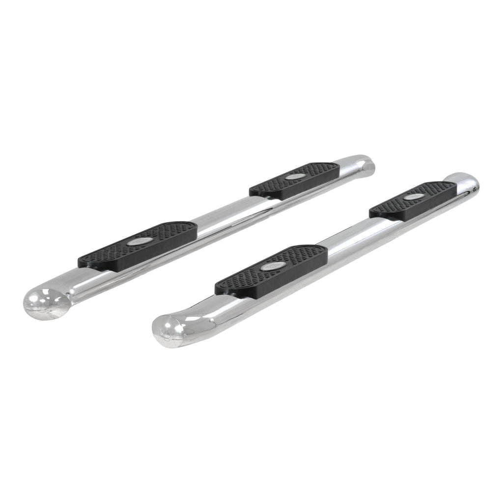 4" Polished Stainless Oval Side Bars Select Ford F-150