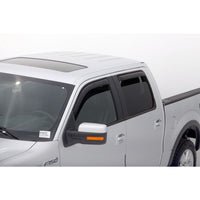 Auto Ventshade 194155 In-Channel Ventvisor Side Window Deflector 4-Piece Set For 2009-2014 Ford F-150 SuperCrew Also Fits 2010-2014 Raptor SuperCrew