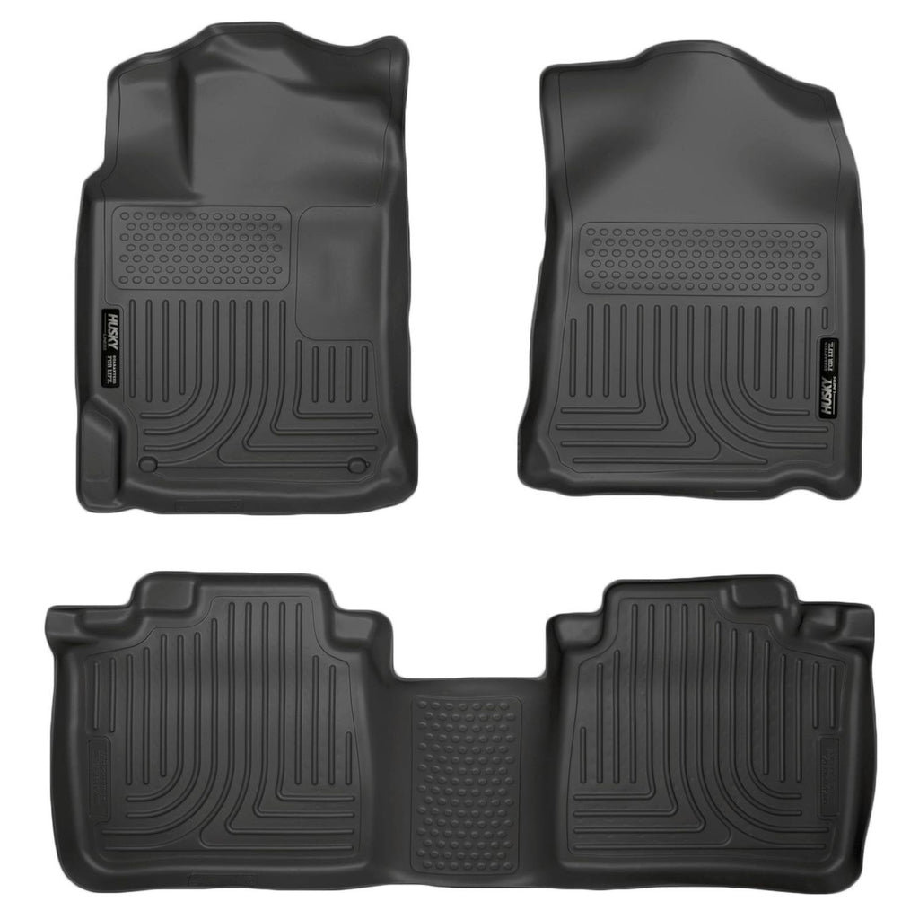 Husky Liners 99551 | Husky Liners Front & 2nd Seat Floor Liners, Fits 10-15 RX350 /RX450H 1ST/2ND ROW FLOOR LINER BLACK
