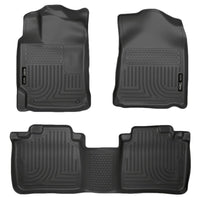 Husky Liners 99551 | Husky Liners Front & 2nd Seat Floor Liners, Fits 10-15 RX350 /RX450H 1ST/2ND ROW FLOOR LINER BLACK