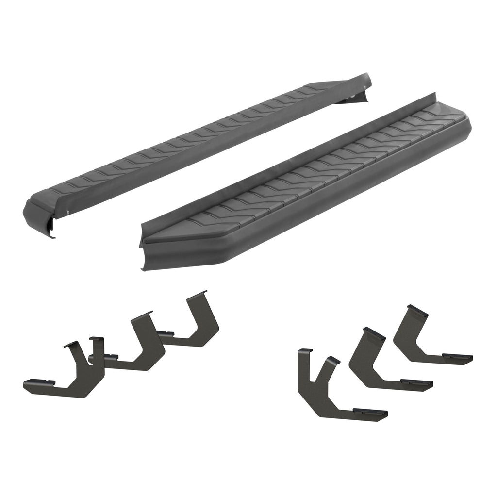 AeroTread 5" x 70" Black Stainless Running Boards Select Toyota 4Runner