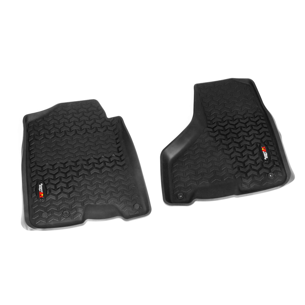 Rugged Ridge 82903.08 | Floor Liners, Front, Black; 10-16 Ram Megacab/12-16 Ram 1500/2500/3500