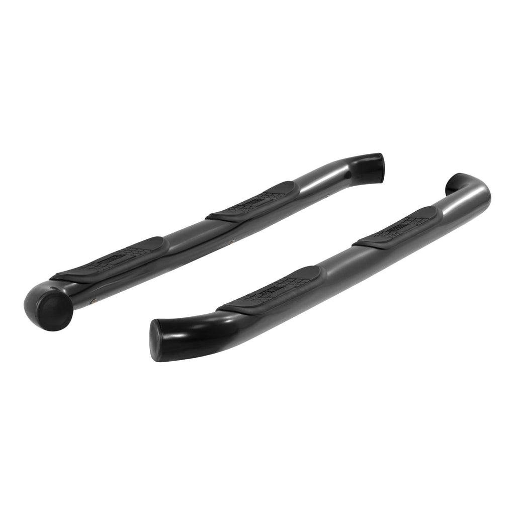 3" Round Black Steel Side Bars Select Jeep Wrangler JK Unlimited