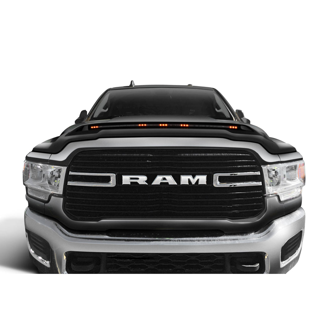 Auto Ventshade 753051-AXR Aeroskin LightShield Color Hood Protector Bril Blk Crystal Perlcoat for 2017-2018 Ram 2500/3500