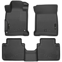 Husky Liners 98481 | Husky Liners Front & 2nd Seat Floor Liners, Fits 13-17 ACCORD WEATHERBEATER FRONT & 2ND SEAT FLOOR LINERS BLACK