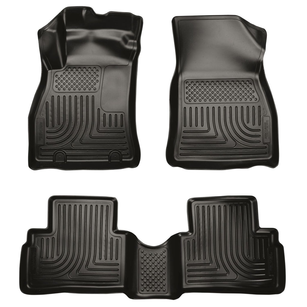 Husky Liners 98621 | Husky Liners Front & 2nd Seat Floor Liners, Fits 11-15 JUKE CUSTOM MOLDED FRONT/2ND SEAT FLOOR LINERS BLACK
