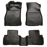 Husky Liners 98621 | Husky Liners Front & 2nd Seat Floor Liners, Fits 11-15 JUKE CUSTOM MOLDED FRONT/2ND SEAT FLOOR LINERS BLACK