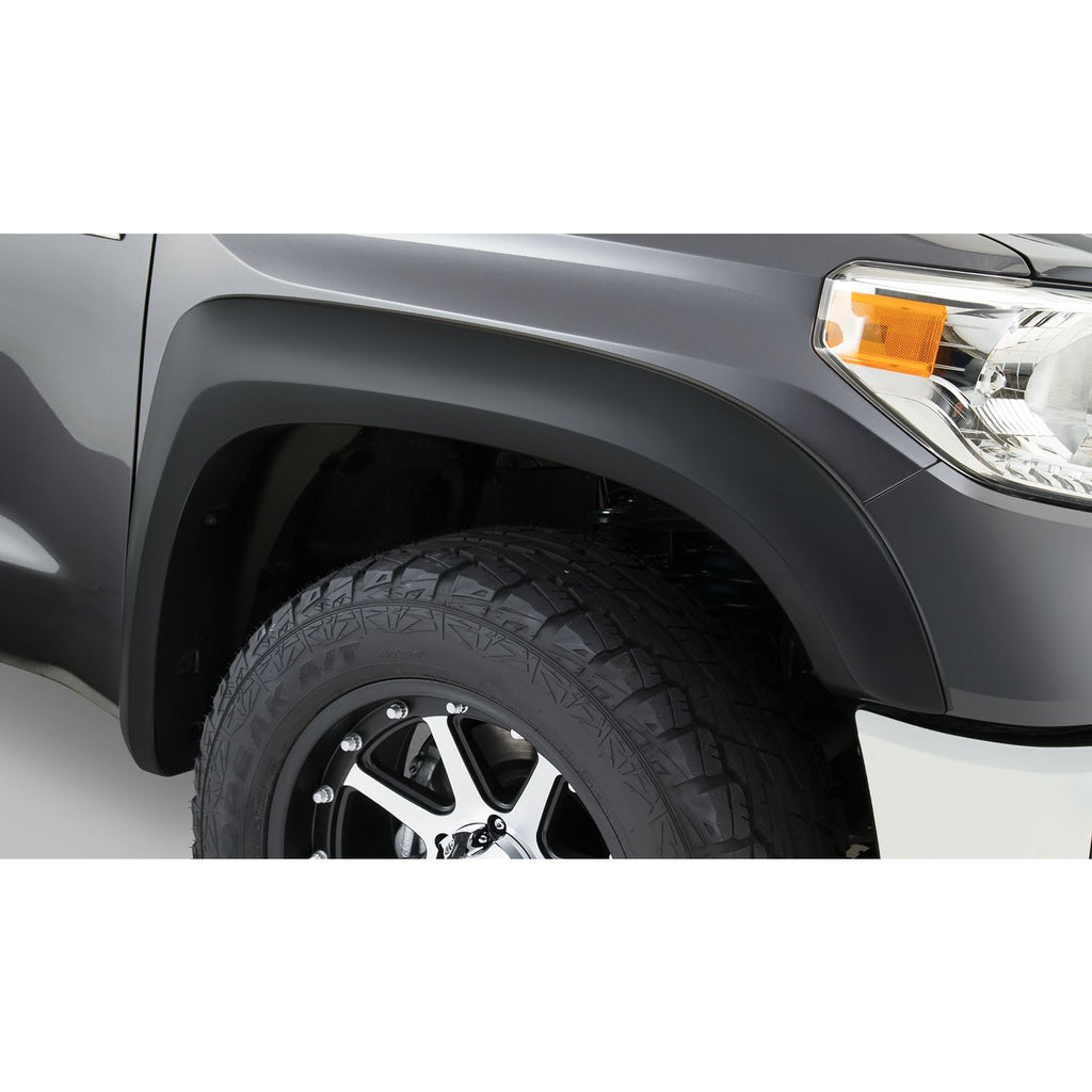 Bushwacker 31911-11 Black Extend-A-Fender Style Smooth Finish 4-Piece Fender Flare Set for 1995-2004 Toyota Tacoma 4WD only