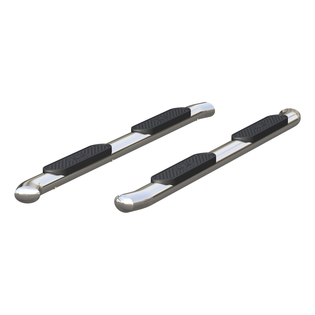 4" Polished Stainless Oval Side Bars Select Chevrolet Colorado GMC Canyon Crew