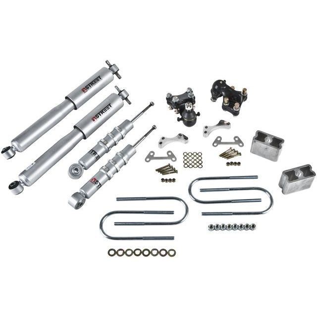 BELLTECH 603SP LOWERING KITS  Front And Rear Complete Kit W/ Street Performance Shocks 2004-2012 Chevrolet Colorado/Canyon (Ext Cab & Std Cab) Z85 suspension 2 in. F/3 in. R drop W/ Street Performance Shocks