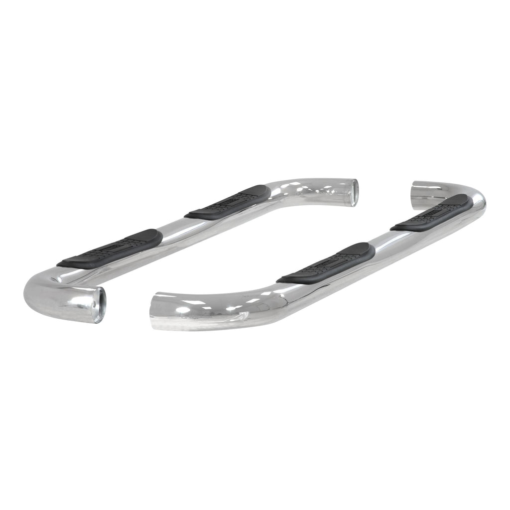 3" Round Polished Stainless Side Bars Select Ford F-150