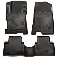 Husky Liners 99871 | Husky Liners Front & 2nd Seat Floor Liners, Fits 14-15 SORENTO FITS ALL SORENTO MODELS FRONT/2ND SEAT LINERS WEATHERBEATER BLACK