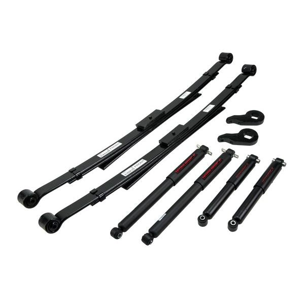 BELLTECH 767ND LOWERING KITS  Front And Rear Complete Kit W/ Nitro Drop 2 Shocks 1992-1999 Chevrolet Tahoe/Yukon (2DR) 1 in. or 3 in. F/3.5 in. R drop W/ Nitro Drop II Shocks