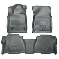 Husky Liners 99592 | Husky Liners Front & 2nd Seat Floor Liners (Footwell Coverage), Fits 12-13 TUNDRA W/TWIST LOCK ON DRIVERS SIDE FRONT & 2ND SEAT FLOOR LINERS GREY