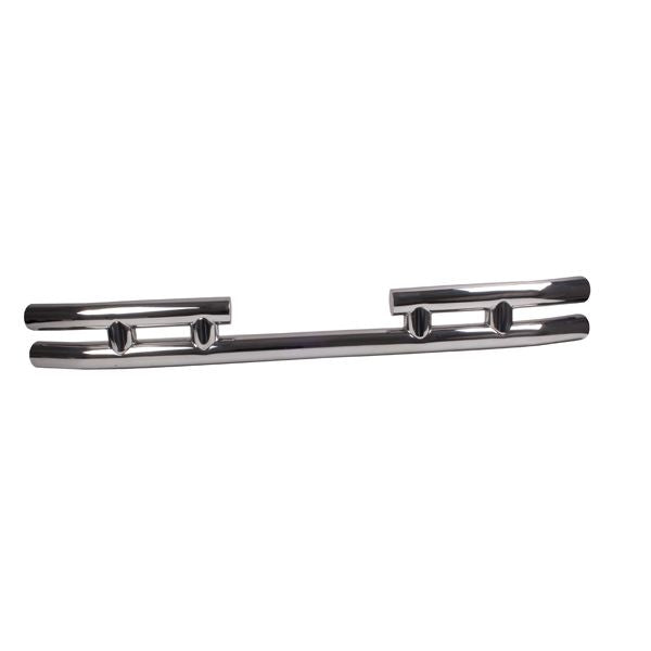 Rugged Ridge OMI-11573.03 | Double Tube Rear Bumper, 3 Inch, Stainless Steel; 87-06 Wrangler YJ/TJ