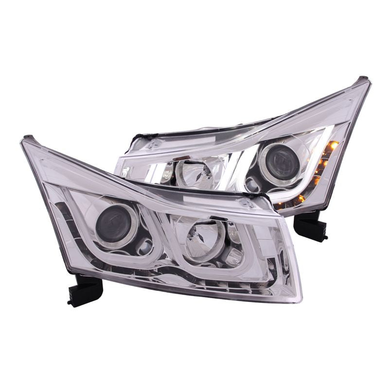 ANZO USA-121461 | Projector Headlight Set; Clear Lens; Chrome Housing;Pair w/U-Bar;