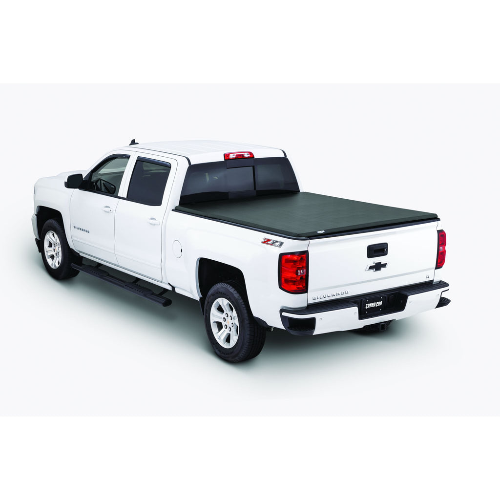 Tonno Pro Tonno Fold 42-104 Tri-Fold Soft Truck Bed Tonneau Cover for 2007-2013 Chevrolet Silverado/GMC Sierra 1500 2500 HD | Fits 6.6 Ft. Bed