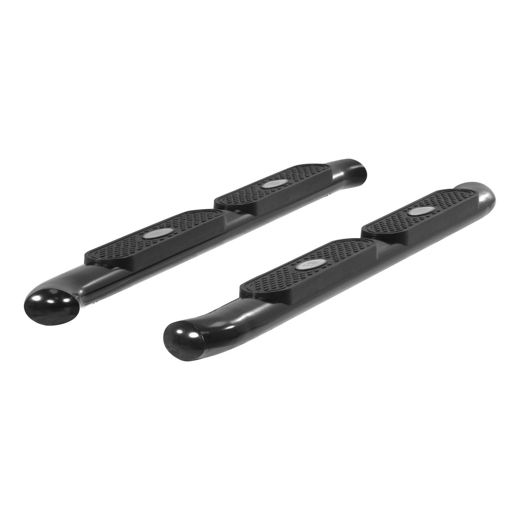 4" Black Steel Oval Side Bars Select Toyota Tacoma