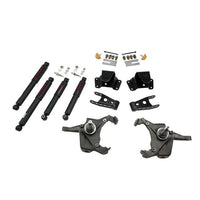 BELLTECH 728ND LOWERING KITS  Front And Rear Complete Kit W/ Nitro Drop 2 Shocks 1975-1991 Chevrolet Silverado C30 1 Ton (Crew Cab & Dually Only) 3 in. F/4 in. R drop W/ Nitro Drop II Shocks