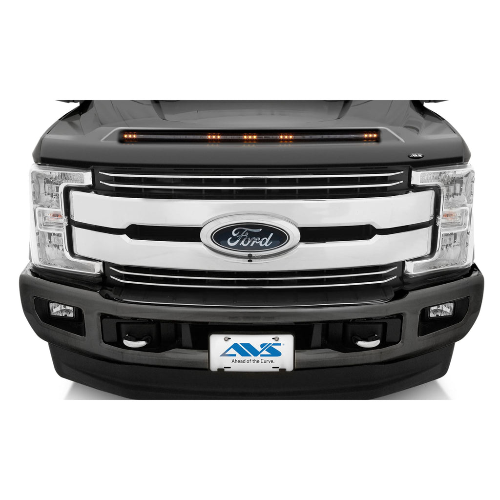 Auto Ventshade 753135-J7 Aeroskin LightShield Color Hood Protector Magnetic Grey Metallic for 2017-2021 Ford F-250/350/450