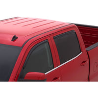 Auto Ventshade 194536 In-Channel Ventvisor Window Deflector 4 Piece For 2014-18 Chevrolet Silverado/GMC Sierra 1500 2015-2019 Chevrolet Silverado/GMC Sierra 2500/3500 Crew Cab Pickup