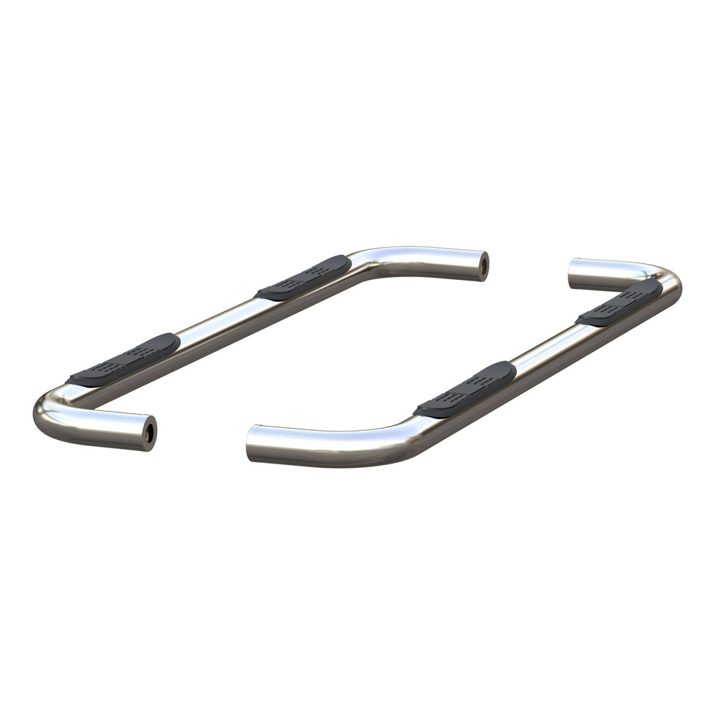 3" Round Polished Stainless Side Bars Select Silverado Sierra 1500 Extended