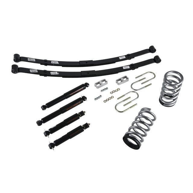 BELLTECH 574ND LOWERING KITS  Front And Rear Complete Kit W/ Nitro Drop 2 Shocks 1994-2004 Chevrolet S10/S15 Pickup 6 cyl. (Ext Cab & Std Cab) 2 in. or 3 in. F/4 in. R drop W/ Nitro Drop II Shocks