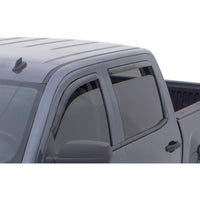 Auto Ventshade 194528 In-Channel Ventvisor Side Window Deflector 4-Piece Set For 2014-2018 Silverado/Sierra 1500 (Incls. 2019 Silverado 1500 Limited/Sierra 1500 LD) 2015-2018 Silverado/Sierra 2500HD/3500HD With Double Cab