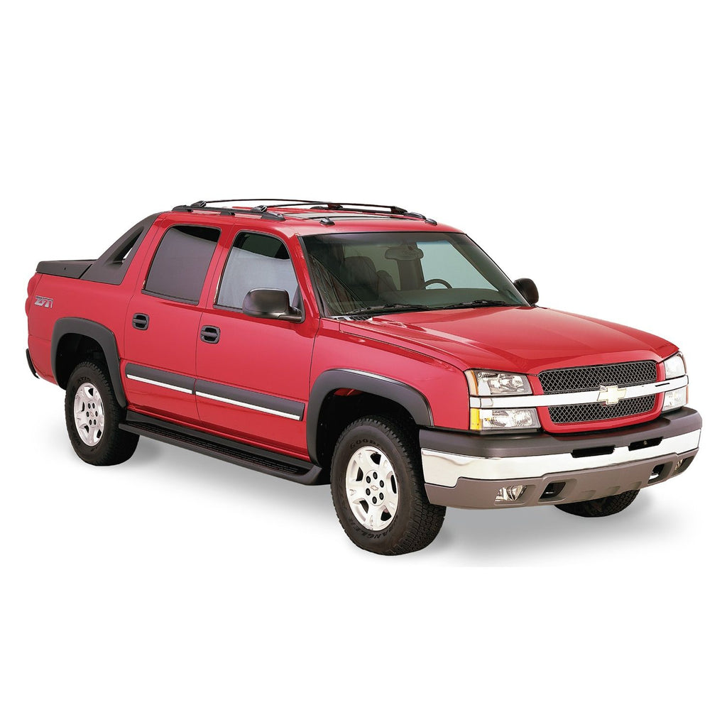 Bushwacker 40933-02 Black OE-Style Smooth Finish 4-Piece Fender Flare Set for 2007-2013 Chevrolet Avalanche