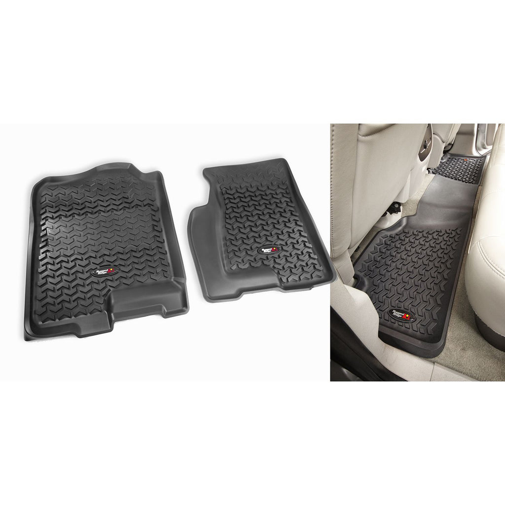 Rugged Ridge 82989.02 | Floor Liners, Kit, Black; 99-06 Chevrolet/GMC Fullsize Pickup/SUV