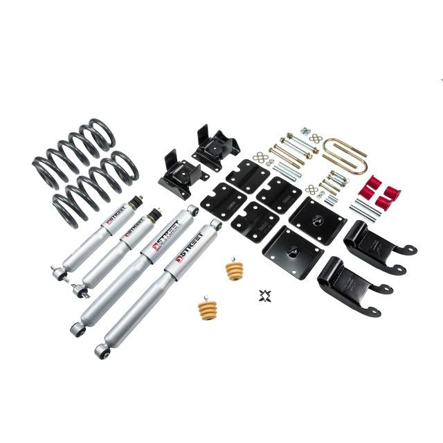 BELLTECH 772SP LOWERING KITS  Front And Rear Complete Kit W/ Street Performance Shocks 1985-1995 Chevrolet Astro/Safari (2WD w/ Factory Composite Leaf) 2.5 in. F/2.5 in. R drop W/ Street Performance Shocks