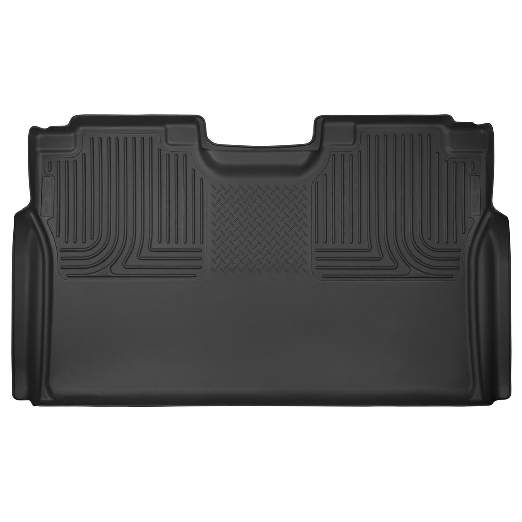 Husky Liners 53491 | Husky Liners 2nd Seat Floor Liner (Full Coverage), Fits 15-C F150/17-C F250/F350/F450 CREW CAB 2ND SEAT FLOOR LINER(FULL COVERAGE)X-ACT CONTOUR BLACK