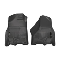 Husky Liners 18001 | Husky Liners Front Floor Liners, Fits 09-17 RAM 1500/2500/3500 W/ONE OR TWO CARPET HOOKS FRONT FLOOR LINERS BLACK
