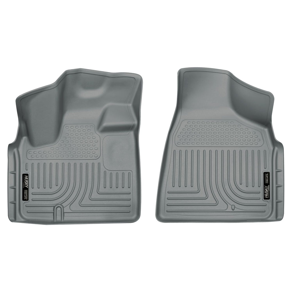 Husky Liners 18092 | Husky Liners Front Floor Liners, Fits 08-16 TOWN & COUNTRY/GRAND CARAVAN CUSTOM MOLDED WEATHERBEATER FRONT FLOOR LINERS GREY