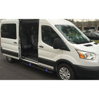 AMP Research 76159-01A PowerStep Electric Running Board Plug N Play System for 2014-2018 Ford Transit (Passenger Side Only) Gas Only