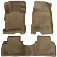 Husky Liners 98413 | Husky Liners Front & 2nd Seat Floor Liners, Fits 06-11 CIVIC 4-DOOR FRONT AND SECOND SEAT LINER TAN