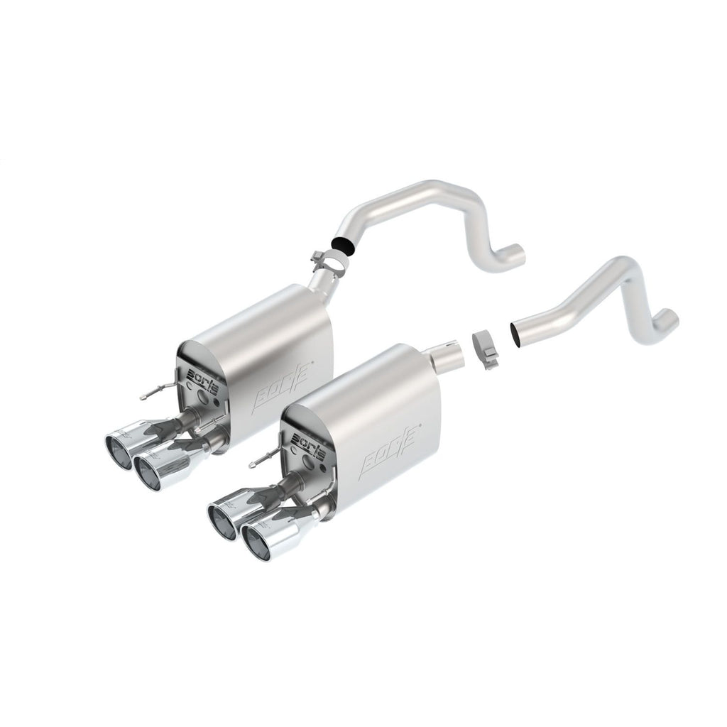 Borla 11810 | Borla Touring Axle-Back Exhaust System for 2009-2013 Chevrolet Corvette (C6) 6.2L V8 Automatic; Manual Transmission; Rear Wheel Drive (RWD) 2-Door Coupe; Convertible.