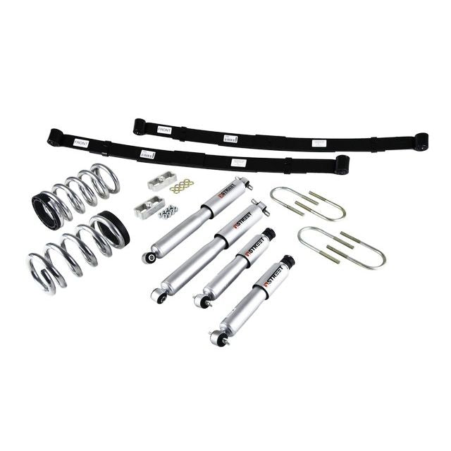 BELLTECH 569SP LOWERING KITS  Front And Rear Complete Kit W/ Street Performance Shocks 1998-2003 Chevrolet Blazer/Jimmy 6 cyl. 2 in. or 3 in. F/4 in. R drop W/ Street Performance Shocks