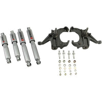 BELLTECH 704SP LOWERING KITS  Front And Rear Complete Kit W/ Street Performance Shocks 1973-1987 Chevrolet C10 (1 in. Rotor) 3 in. F/4 in. R drop W/ Street Performance Shocks