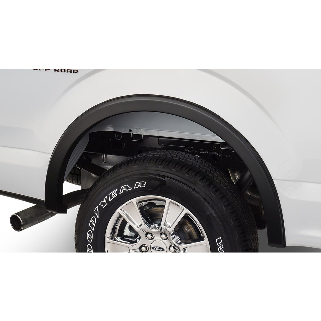 Bushwacker 20096-02 Black OE-Style Smooth Finish Rear Fender Flares for 2015-2020 Ford F-150