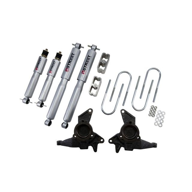 BELLTECH 625SP LOWERING KITS  Front And Rear Complete Kit W/ Street Performance Shocks 1998-2003 Chevrolet Blazer/Jimmy 6 cyl. (incl Extreme) 2 in. F/3 in. R drop W/ Street Performance Shocks