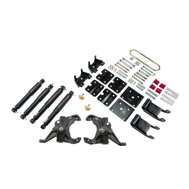 BELLTECH 768ND LOWERING KITS  Front And Rear Complete Kit W/ Nitro Drop 2 Shocks 1995-2002 Chevrolet Astro/Safari (2WD w/ Factory Steel Leaf) 2 in. F/3.5 in. R drop W/ Nitro Drop II Shocks