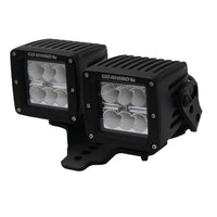 Go Rhino - 731230T - Jeep Wrangler JL & JLU Hood hinge Mount for 3in X 3in Dual Cube Offset