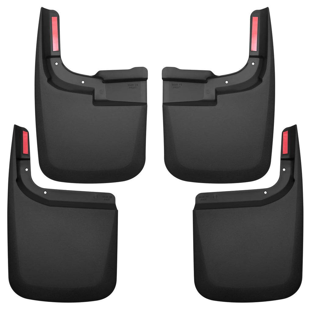 Husky Liners 58466 | Husky Liners Front and Rear Mud Guard Set, Fits 17-C F250/F350 SUPER DUTY FRONT AND REAR CUSTOM W/O FLARES MUD GUARD SET BLACK