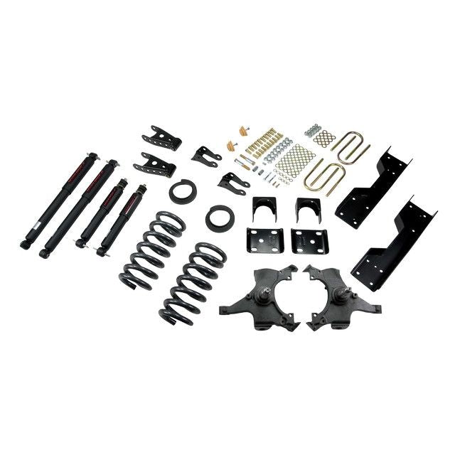 BELLTECH 689ND LOWERING KITS  Front And Rear Complete Kit W/ Nitro Drop 2 Shocks 1992-1998 Chevrolet Silverado/Sierra C1500 (Std Cab ext 454 SS) 4 in. or 5 in. F/6 in. or 7 in. R drop W/ Nitro Drop II Shocks