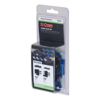 4-Way Flat Connector Plug & Socket with 12" Wires Each & Hardware (Packaged)