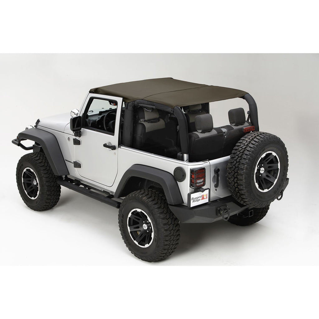 Rugged Ridge 13590.36 | Pocket Brief Top, Diamond Khaki; 10-16 Jeep Wrangler JK